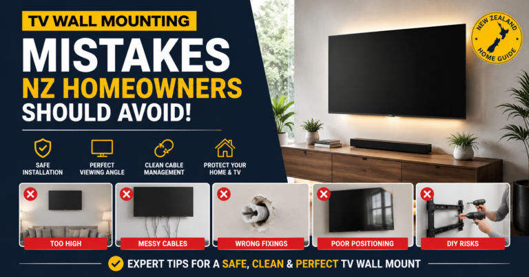 TV Wall Mounting Mistakes NZ Homeowners Should Avoid