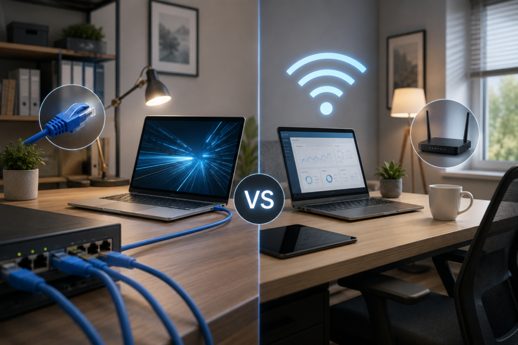 Data Cabling vs WiFi Home Office: Smart 2026 Comparison
