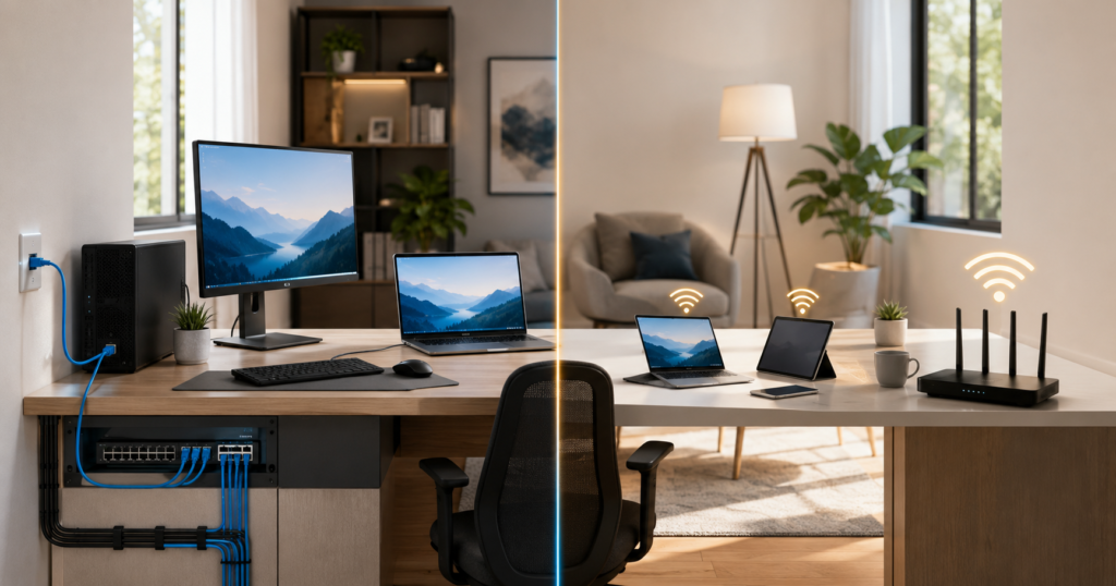 data cabling vs wifi home office
